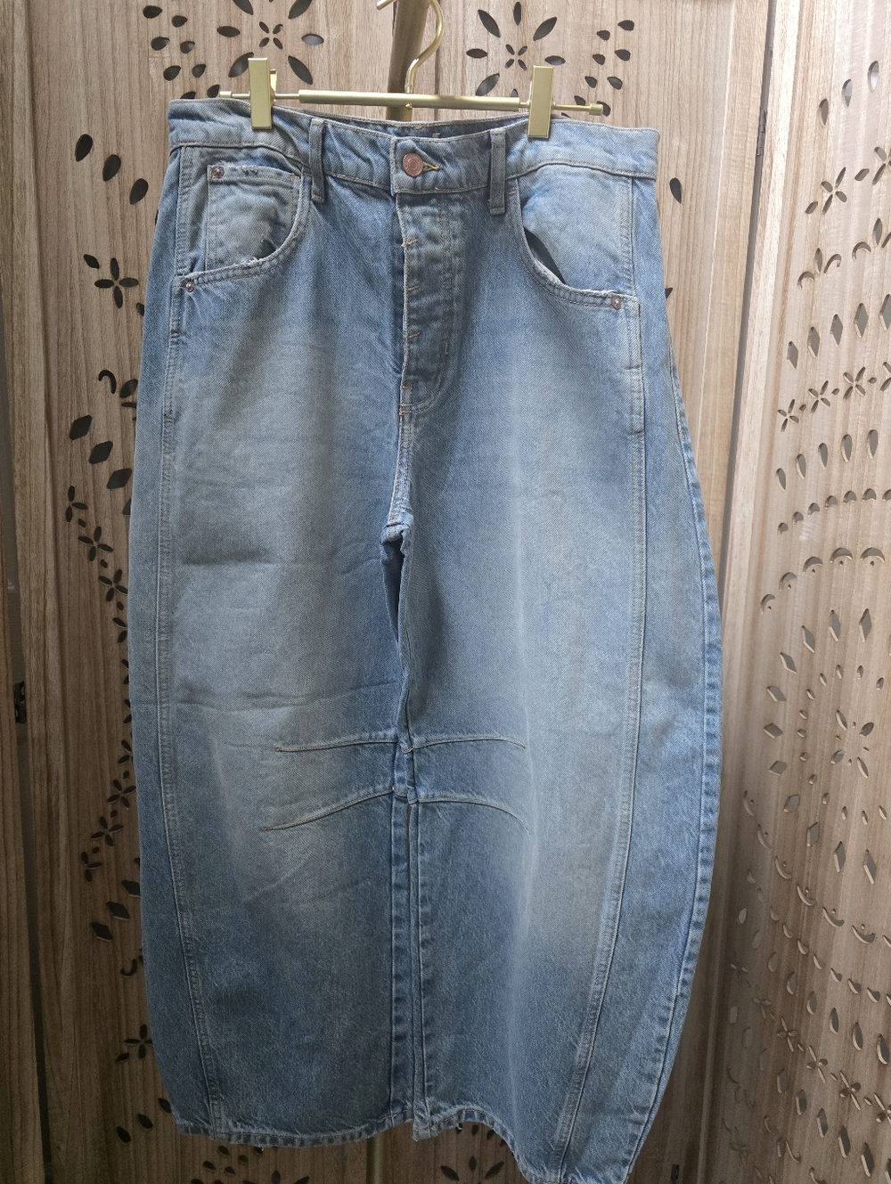 NWOT We The Free Good Luck Mid Rise Barrels In Kismet 28,30 - Picture 3 of 9